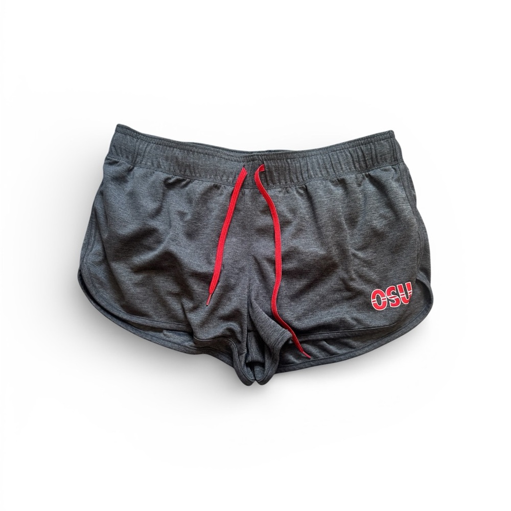 OSU Women's Athletic Shorts - Gray and Red Size L